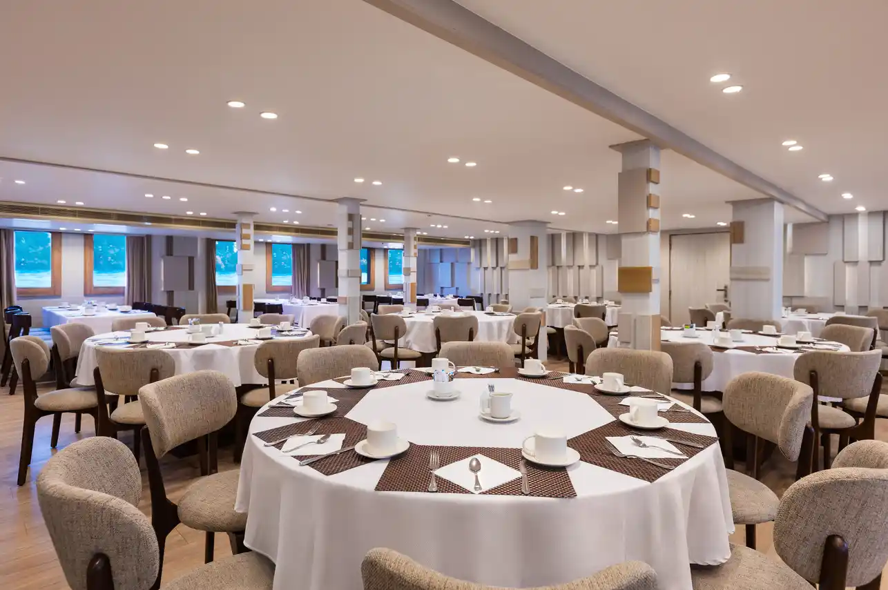 Restaurant aboard the MS Alma Nile Cruise Nile cruise